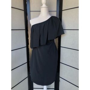 More of ME Maternity Dress Black One Shoulder M